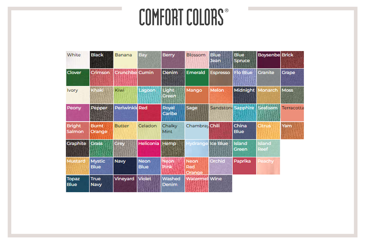 Comfortable Color Codes COMFORT COLORS – ON THE SPOT DESIGNS
