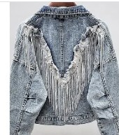 Fringe Denim Jacket